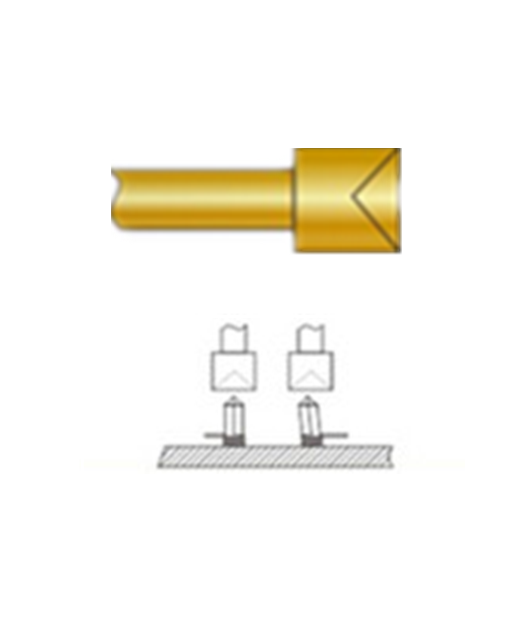 杯頭探針、探針用法圖、探針原理圖、測試探針圖片