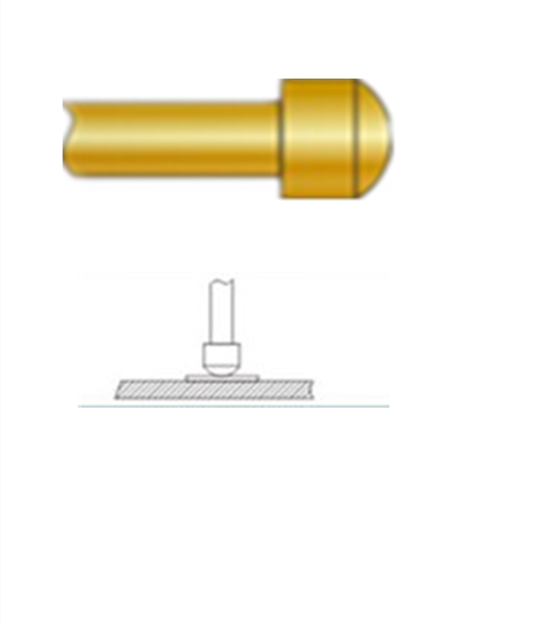 圓頭探針、探針用法圖、探針原理圖、測試探針圖片