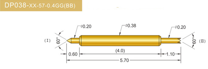 038雙頭探針、雙向探針探針、BGA雙頭探針、雙向彈簧探針、雙頭探針圖片