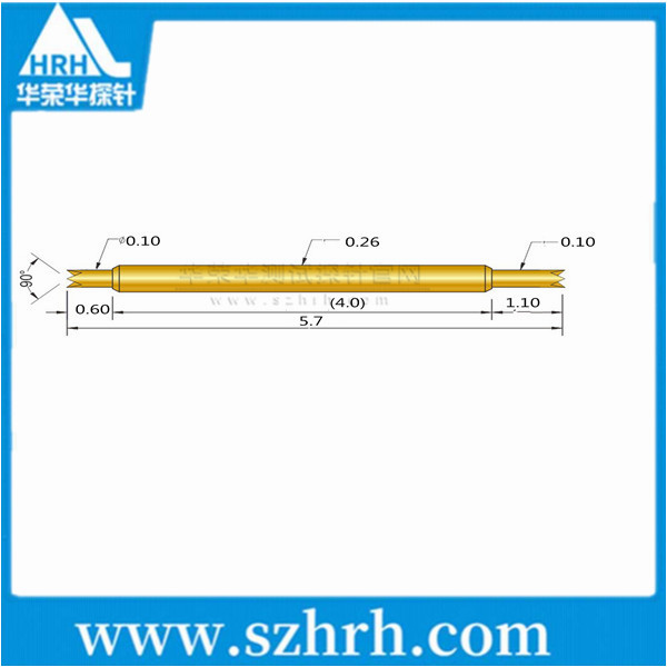 026-UU-5.7L，華榮華雙頭測(cè)試探針廠家